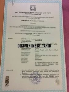 Dokumentasi hasil pengurusan perizinan bangunan PBG dan SLF